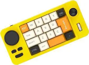 Color Illumination 19 Keys Small Gaming Keyboard Customizable Joystick Double Macro Road Wheel Hot Swappable Switch Macro Programmable Double Scroll Wheel Keyboard