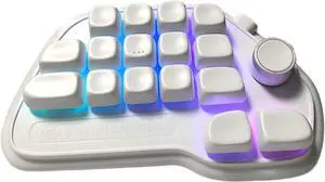 CHENZILIN Mechanical Number Pad VIA Programmable 17 Key Hot Swappable USB Numeric Keypad with PBTs Keycaps and RGBs Backlit for La