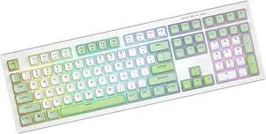 uikios Mechanical Keyboard LED Backlit for Home Office Corded Gaming Keyboards 87/108 Keys Office Keyboard for PC Gamers Deskto
