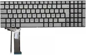 GL552 GL552J GL552JX GL552V GL552VL GL552VW N551 N551J N551JB N551JK N551JM N551JQ Compatible Laptop Keyboard with French Layout and Backlit Feature