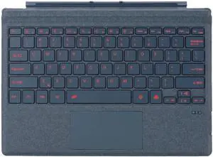 Tablet Accessories, Ultra Slim 6 Colors Magnetic Backlit Touchpad Keyboard Compatible with Microsoft Surface Pro 3/4/5/6/7 12.3 inch(Cobalt Blue)