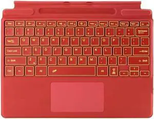 Tablet Accessories, Ultra Slim Backlit Touchpad Magnetic Keyboard Compatible with Microsoft Surface Pro 3/4/5 12.3 inch(Backlit Keyboard)