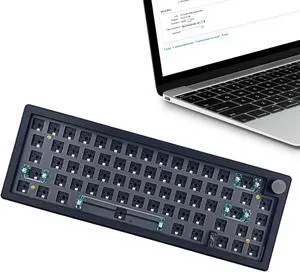 Wired Keyboard for Game - RGB Backlit Keyboard, Wired Mechanical Keyboard | 67 Keys Compact Layout with Volume Knob, LED Keyboard for Office Work, Room, Internet Cafe Use