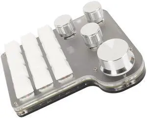 Blue Switch Keyboard, Customizable RGB Lighting Gaming KeyPad, 3 Connectivity Options, for Gaming Music Office Tasks