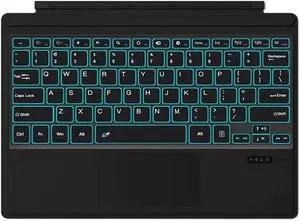 Tablet Accessories, Ultra Slim Backlit Touchpad Magnetic Keyboard Compatible with Microsoft Surface Pro 3/4/5/6/7 12.3 inch(Backlit Keyboard)