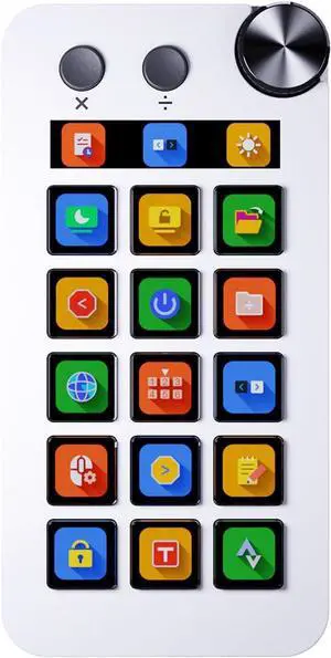 StreamDeck Visual Keyboards LCD Button 15 Key Live Content Creation Controller Customs Button StreamDeck For PC