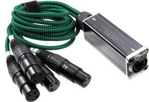 KEXIAO 4Channel 3Pin Snake Multi Net Snake Receiver to Single Cable 4 Channel Receiver for Stage Lighting