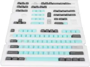 Universal 126 Key PBT Mechanical Keyboard Keycap Set, Cherry Height, English Layout, Durably and Temperature, for DIY and Use