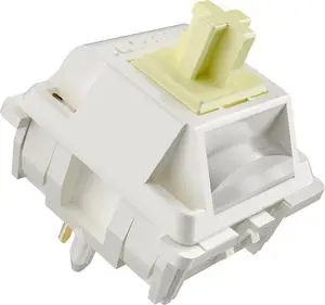 GATERON Creamy Linear Silent Keyboard Switch for Mechanical Gaming Keyboard, 5-Pin 45gf Quiet Pre-Lubed Switches with Standard MX Structure (72pcs)