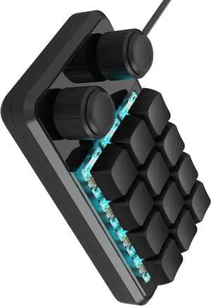 12Key Macros Pad Keyboards for Gamers and Professional with Programmable Key Type C Connection