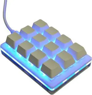 12 Key Keypad Programmable Keyboard For Efficient Office Work Gaming And Multimedia Control Customizable Keyboard