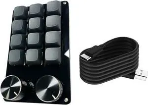 Customizable Macro Keypad with Single Knob 9Key/10Key/12Key/15Key Mechanical Gaming Keyboards Programmable Keypad