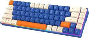 HapGlan Wire 68Key Compactly Mechanical Keyboard with Low Noise Designs and LED Lighting Effects Keyboard for Gamers Enthusiasts