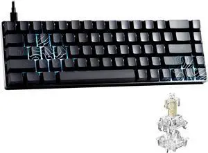 XVX HE68 Max Rapid Trigger Keyboard 60% Percent,Hall Effect Keyboard with Gateron Magnetic Jade Max Switch,CNC Aluminum Frame Custom Mechanical Key Board for PC/Laptop/Xbox/PS4/PS5, Black Phantom
