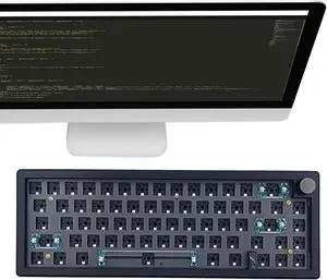 Wired Mechanical RGB Keyboard - Rainbow LED Backlit Keyboard, USB Plug and Play Mechanical Keyboard with Adjustable Brightness, Anti-Ghosting Keys, Reliable Performance Keyboard for Work and Play