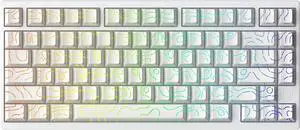 MG75PRO 81 Keys Wired Magnetic Switch Mechanical Keyboard, Hall Effect, 8KHZ/ARGB/CNC Aluminum, Gasket Structure Gaming Keyboard(White)