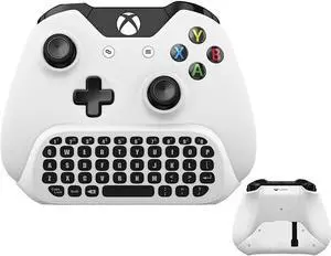 Electronics Video Games Replacement Parts Accessories Wireless Keyboard ChatPad for Microsoft for Xbox One QuickType Keyboard White with USB Receiver for Xbox One Game Controller Gamepad