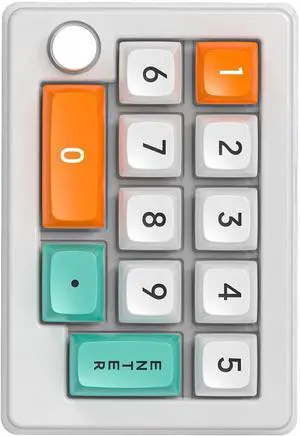 SYJHHWGS 12 Key Macro Pad Keyboard Enables For Gaming With Lighting And Programmable Keys Keypad 2.4Ghz 3Modes