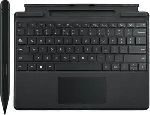Pro 11 Signature Keyboard with Slim Pen 2 Compatible with Microsoft Surface Pro 11/10/9/8,Pro 10 Magnetic Signature Keyboard for Microsoft Surface Pro 11/10/9/8/X with Slim Pen 2(Black)
