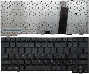 US Keyboard Compatible with P CF-20 Compatible Laptop Black Non-Backlit