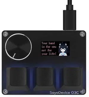 MiYee O3C Custom Gaming Keyboard Rapid Trigger Keyboard Magnetic Switches with Knob and Screen, Plug-and-Play, Copy Paste, Black