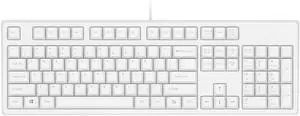 Laptop Keyboard Mechanical Gaming Keyboard with Clean White LED Backlit Keys 104 Keys Black Switch for PC Gamer Laptop Computer Computer Keyboard (Color : 1) (White)