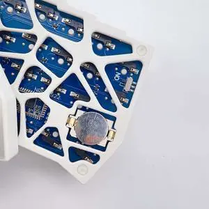 SZRKBD 2.4-G wirelessness Connect Single Mode Portable 40% Split 46-Key MX Mechanical Keyboard (White, Kit)