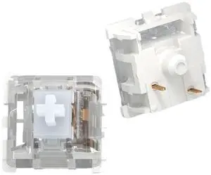 Switches Mechanical Keyboard KS-9 3 Pin Red Brown Blue Green White RGB Silent Clicky Linear Tactile Compatible Cherry MX(White,200PCS)