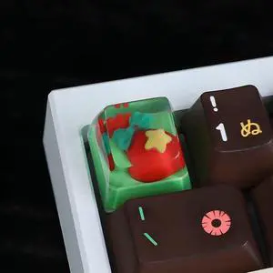 Bright Stone Gift Bag Keycaps,Resin 3D Artisan Cutsom Keycap, Handmade Cartoon Personalized Replacement Keycaps for Mechanical Gaming Keyboards