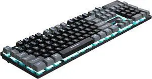 EINCORN Backlit Wireds Gaming Keyboards for PC with Mechanical Feel and Ergonomic Keyboards Gamers