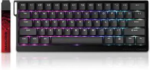 ZMX MADLIONS MAD 60 HE Rapid Trigger RGB Gaming Keyboard,60% Magnetic Switch Hall Effect Adjustable Actuation Hyper-Fast USB-C Wired Custom Mechanical Keyboard for PC/Mac Gamer (Black)