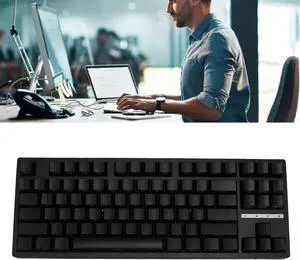 RGB Backlit Mechanical Gaming Keyboard, Blue Switch RGB 87 Keys 2.4G, 3.0 5.0 Type C Wired, Full Anti Ghosting, 3000mAh Mechanic Gaming Keyboard