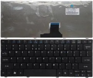 US English Keyboard Compatible with ONE 1810 1810TZ 1810TG 1830T 8172 1551 3935 AO751H P1VE6 521 Black
