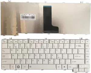 US Layout Keyboard Compatible with Satellite C600 C600D L640 L600 L600D L630 C640 C645 L700 L640 L645 L730 L635(White)