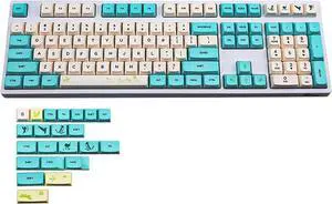 130 Key Key Cap Height Key Complete Set Spring Flower Dye Sublimation for Mechanical Keyboard
