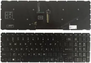 Backlit English Keyboard Compatible with Satellite L50B L55B S55B S50B Compatible US Layout Black