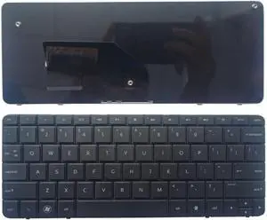 US Keyboard Compatible with Compaq CQ10 110-3000 110-3019TX 3069TX Compatible with 608769-001 606618-001 Black