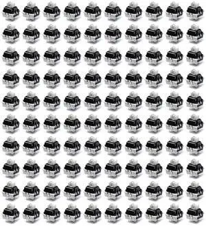 GMBYLBY Gray Wood Lineared Switches Offering Crisped Sound and Seamlessly Typing for Gamers and Office Pre Lubrication Hot Swap