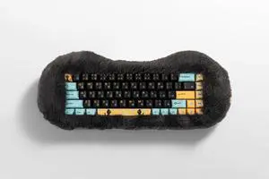 DRY STUDIO PETBRICK 65 2.4G Wireless Gaming Keyboard 65%, World's First Fluffy, Pettable Custom Mechanical Leaf Spring Keyboard, Switch Between Two Styles Any Time, Odd Eye