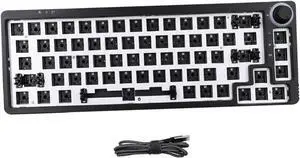 PHENOFICE 1set Programmable Mechanical Keyboard Kit Compact Key Wired RGB Keyboard Case Detachable USB Cable