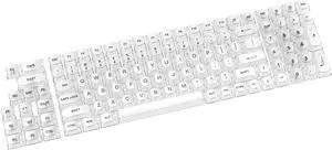 PLCPDM Clear Keycaps for Standard Keyboards Upgrades Backlit Keyboard Bright & Smooth Clear Keycaps OEM Keycap