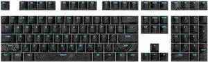 PLCPDM 108Keys Original Height Keycaps Line Keycap Set Front Print Backlits Key Caps for Mechanical Keyboards