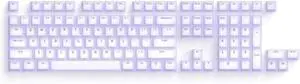 PLCPDM Quiet Typing Jelly Keycaps, Soft Silicone Jelly Lovely Keycap Set Double Layer Noise Reduction for Gamers and Typists