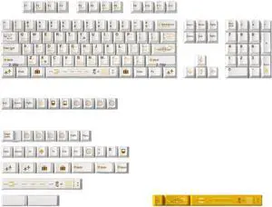 PLCPDM Flight Plan 148Keys Original Height Keycap Dye Sublimation Keycaps for 60 80 61 Mechanical Keyboards Keycaps