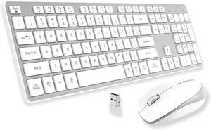 B.FRIENDIT Wired USB Keyboard, Comfortable Quiet Chocolate Keys, Durable Ultra-Slim Wired Computer Keyboard(QWERTY) for PC, Windows 11/10/8/7/XP/Vista KB1430 - Gray