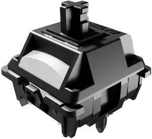 DRAOZA GATERON Ghost Keyboard Switches,Full POM Pre-lubed 48gf Linear RGB LED 5 Pin 22mm Dual-Stage Spring Key Switches for MX Mechanical Keyboard(90PCS)