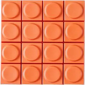 Original Blocks Bricks Keycap Transparent Frosted Keyboard Key Cap Low Profile Key Caps for Mechanical Keyboard61/87/108/104/96 Large Full Set of Keycaps (Full Set of 131keys,Orange)