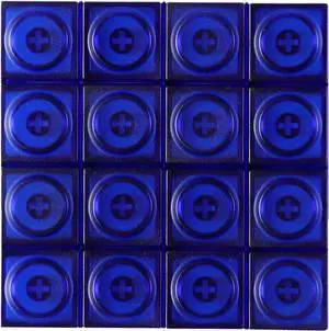 Original Blocks Bricks Keycap Transparent Frosted Keyboard Key Cap Low Profile Key Caps for Mechanical Keyboard61/87/108/104/96 Large Full Set of Keycaps (Full Set of 131keys,Blue Clear)