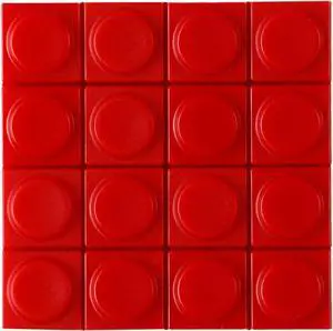 Original Blocks Bricks Keycap Transparent Frosted Keyboard Key Cap Low Profile Key Caps for Mechanical Keyboard61/87/108/104/96 Large Full Set of Keycaps (Full Set of 131keys,Red)