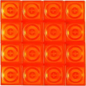 Original Blocks Bricks Keycap Transparent Frosted Keyboard Key Cap Low Profile Key Caps for Mechanical Keyboard61/87/108/104/96 Large Full Set of Keycaps (Full Set of 131keys,Orange Clear)